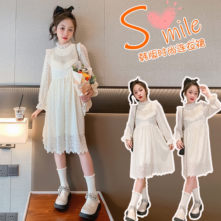 Đầm Dài Tay Thời Trang Mùa Thu Dành Cho Bé Gái