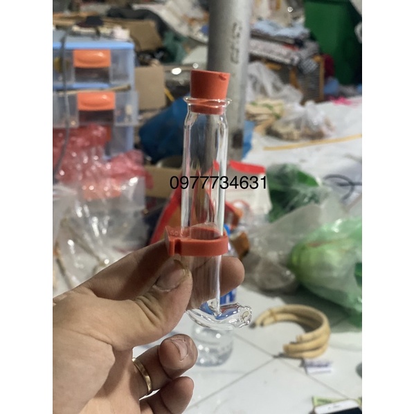 Cóng uống thuỷ tinh 7cm lồng chim chào mào đấu PK VAC loại 1