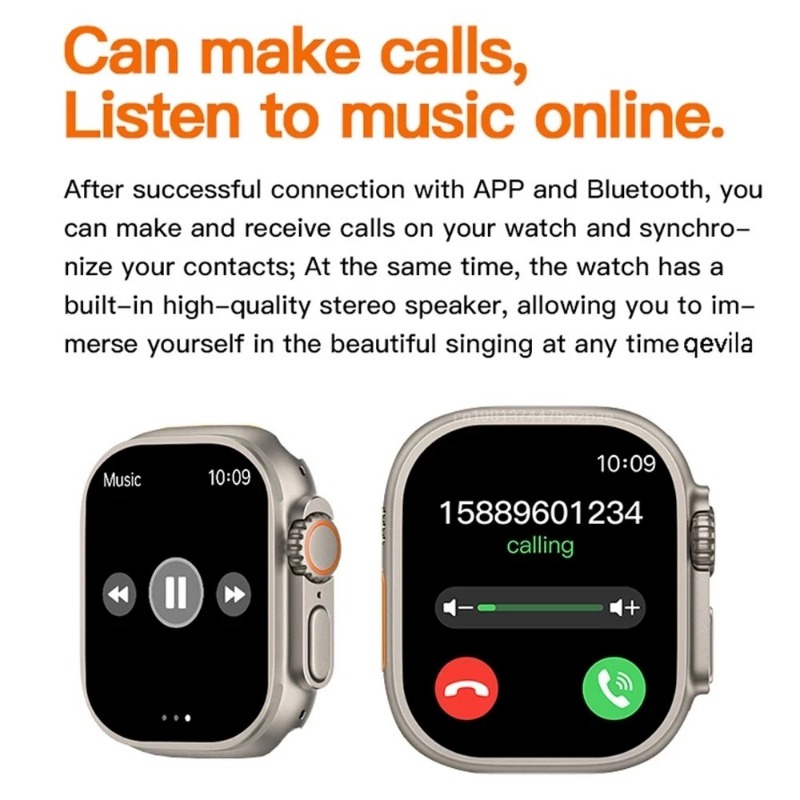 Đồng Hồ Thông Minh t900 ultra bluetooth ip67 Chống Nước 49mm