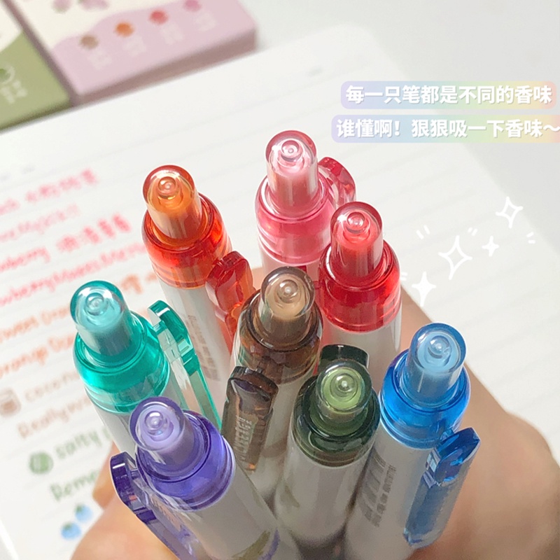 Bút Mực gel Ngòi 0.5mm Nhanh Khô Nhiều Màu Sắc Họa Tiết Trái Cây Sáng Tạo Cho Học Sinh