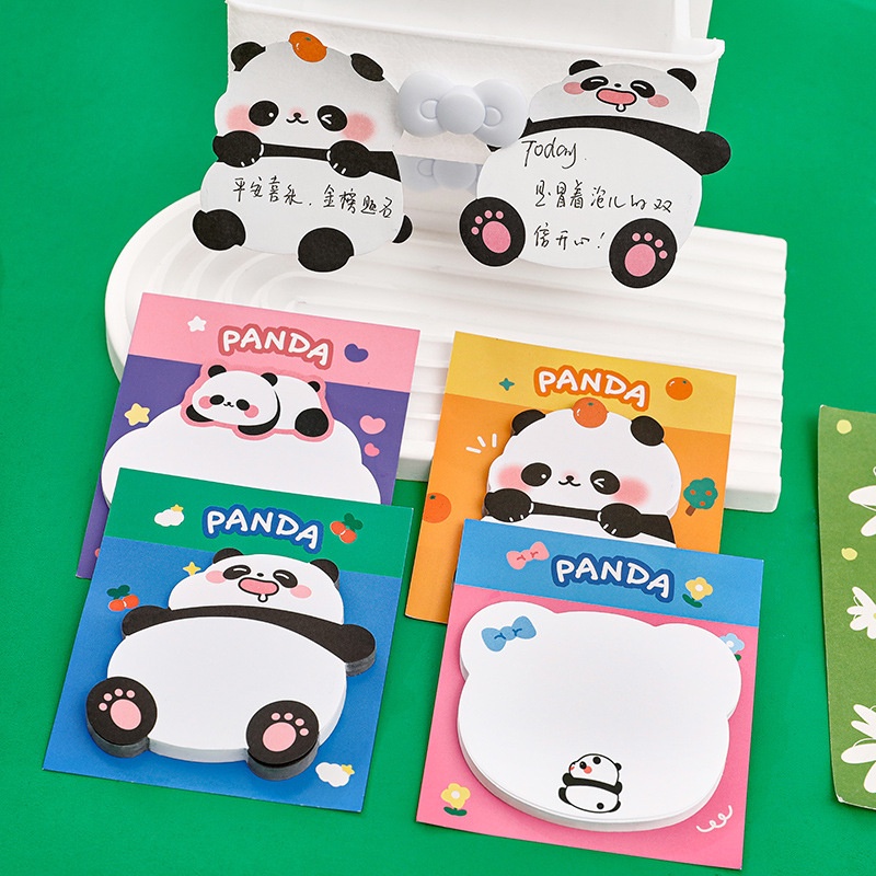 Giấy nhớ ghi chú hình chú gấu trúc PANDA xinh xắn dễ thương, note gấu trúc cute nhiều sắc màu