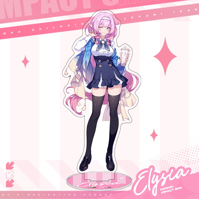 Honkai Iqpact 3rd x coco Đồ Chơi Mô Hình Nhân Vật anime elysia kiana kaslana