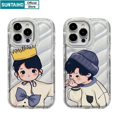 Suntaiho ốp lưng iphone Ốp Điện Thoại tpu Mềm Chống Sốc In Hình Hoàng Tử Cho iphone 15 14 12 13 11 pro max ip 7 8 plus iphon x xs xr xsmax