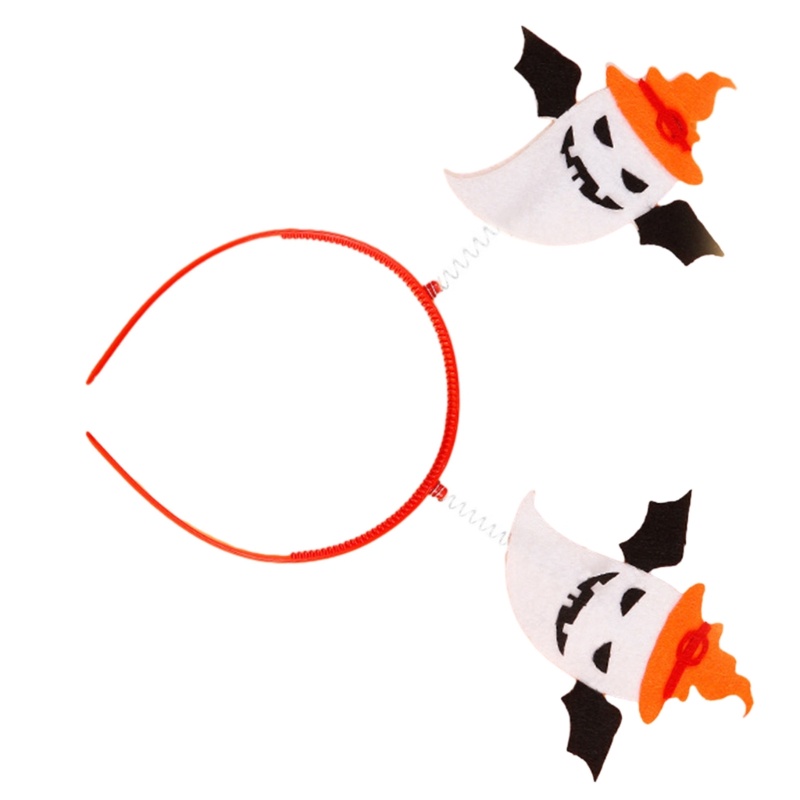 Băng Đô Cài Tóc Phù Thủy Bí Ngô Không Dệt Trang Trí halloween