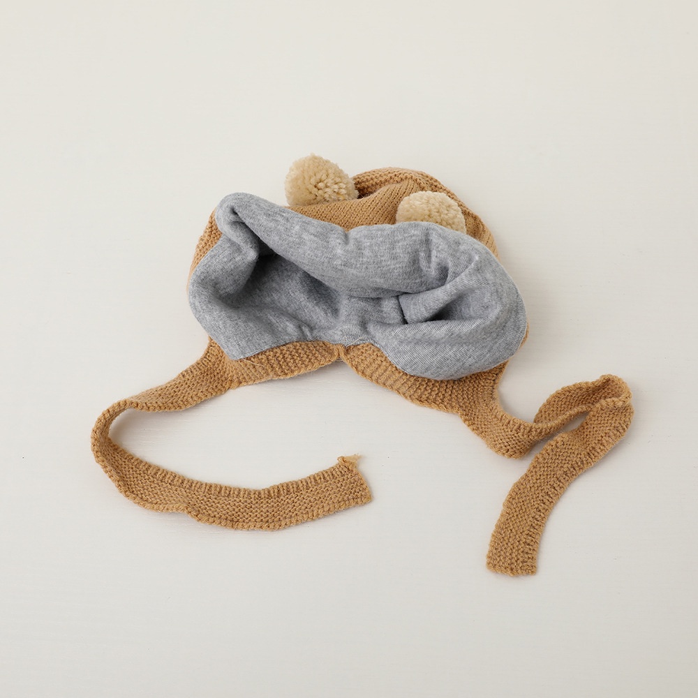 Mũ Trùm Tai Giữ Ấm Thời Trang Thu Đông Cho Bé