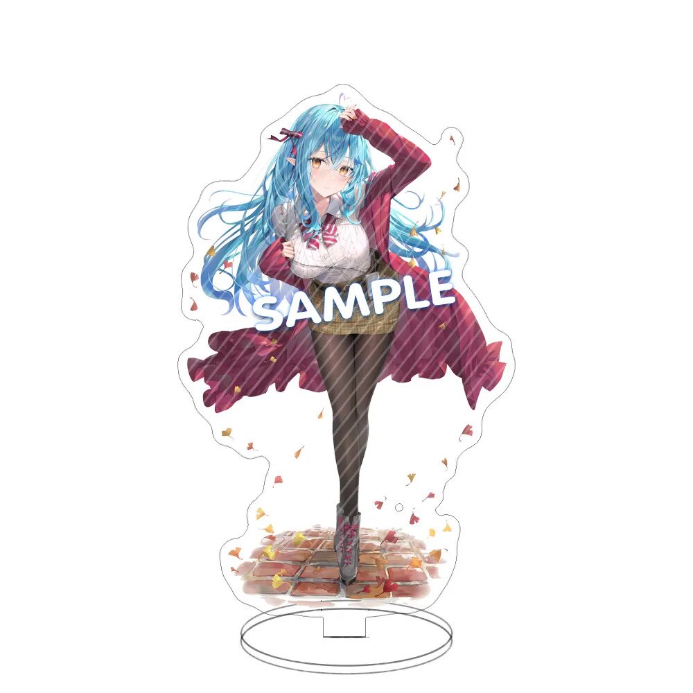 Mô hình Standee Hololive Vtuber Usada Pekora Uruha Rushia 2 Phụ kiện trang trí để bàn góc học tập