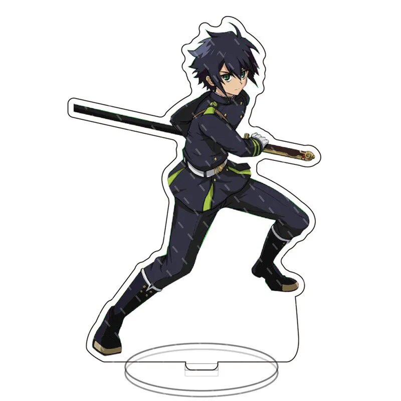 Mô hình Standee Seraph of The End Anime Mikaela Hyakuya Crowley Phụ kiện trang trí để bàn góc học tập