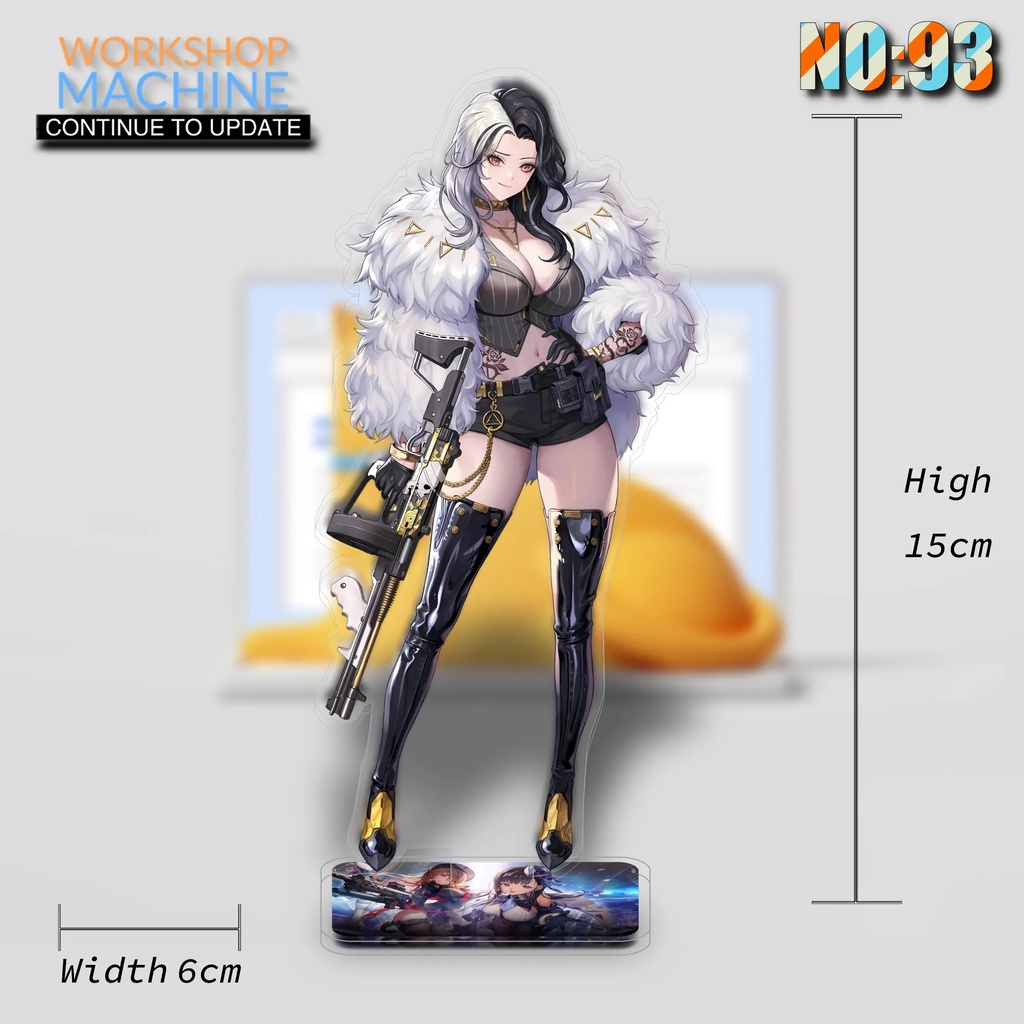 Mô hình Standee Goddess of Victory Nikke Anime Characters Acrylic 15cm 2 Phụ kiện trang trí để bàn góc học tập