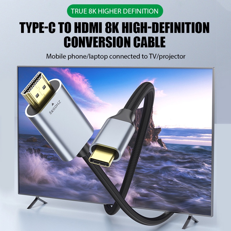 Cáp ChuyểN ĐổI 8k Sang dp 1.4 8k 60hz 4k 144hz 3 / 4 Cho macbook pro samsung huawei