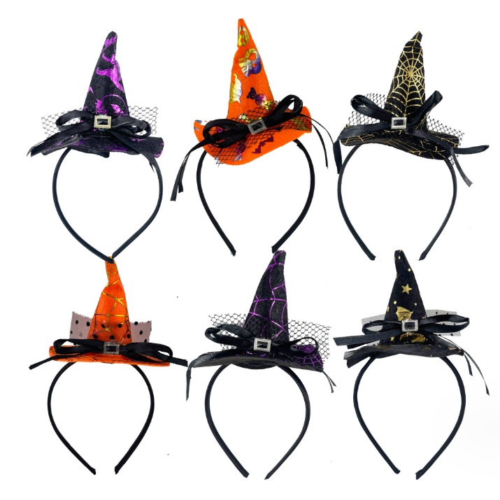 Bờm phù thủy băng đô cài tóc lễ hội hóa trang Haloween