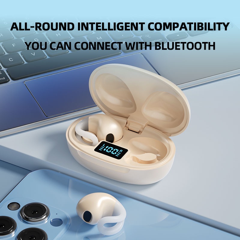 Tai Nghe Nhét Tai bluetooth Không Dây tzuzl g85 tws Có Kẹp Gắn Tai Kèm mic Phong Cách Thể Thao Ốp
