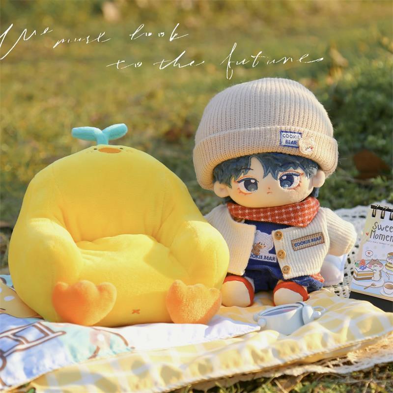 Thú Nhồi Bông Hình Vịt Vàng Dễ Thương Cho Ghế sofa