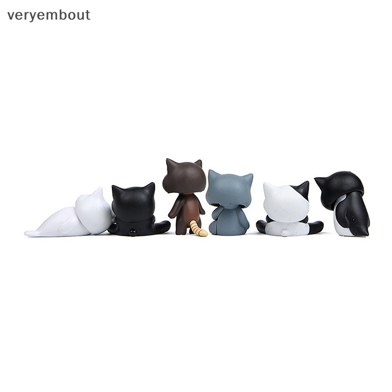 Ut Set 6 Mô Hình Chú Mèo shiba inu / guinea / Lợn Sáng Tạo