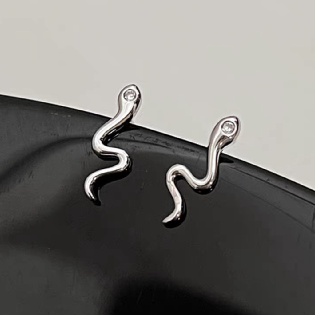 Set 1 / 2 Đôi Bông Tai Hình Rắn Cá Tính Cho Nữ