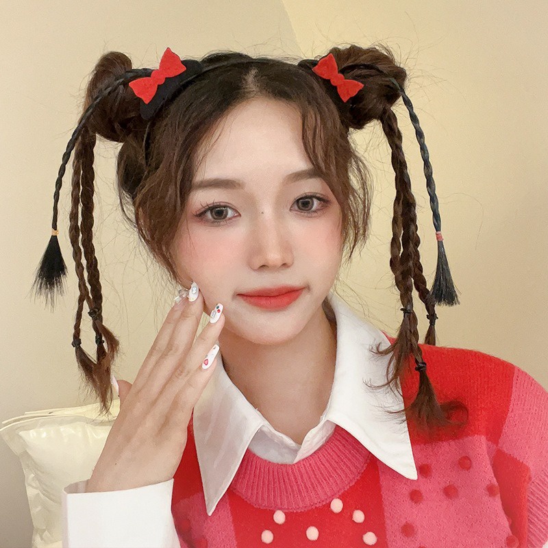 Băng Đô Cài Tóc Đính Nơ Họa Tiết Quả cherry Hoạt Hình Dễ Thương Cho Bé Gái