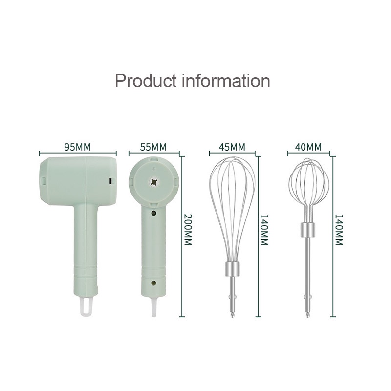 KANGJIA Máy Đánh Trứng Cầm Tay Không Dây Sạc Pin Tiện Dụng