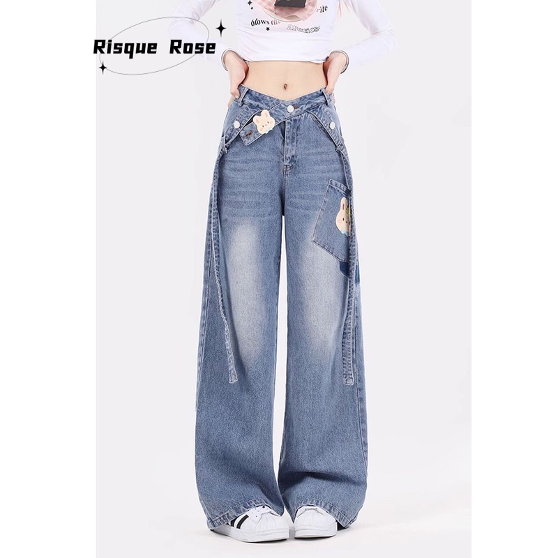 JIONGLI quần ống rộng quần nữ jean Trendy phổ biến Cute Thời trang WNK2300M3U 41Z231011