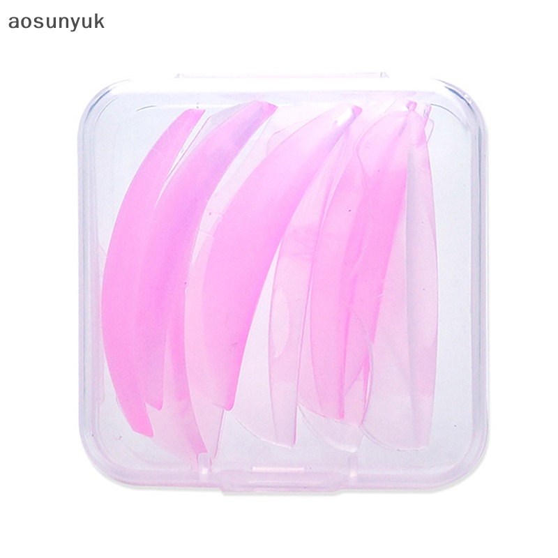 Aosunyuk Set 6 Cặp Đệm silicone Hỗ Trợ Uốn Cong Lông Mi Tiện Dụng