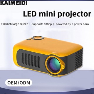 Kaimeidi máy chiếu mini hd 1080p có đèn led cho điện thoại