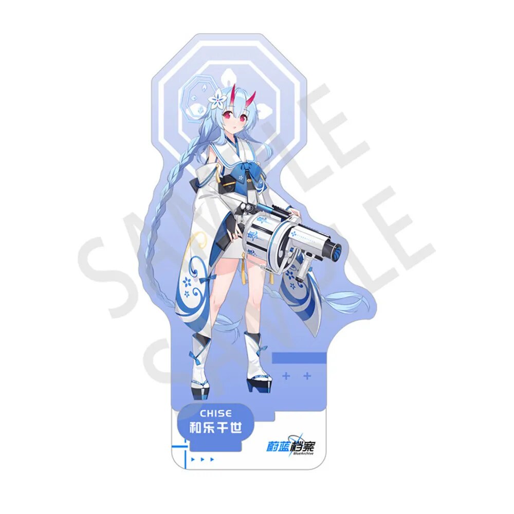 Mô hình Standee Blue Archive Animee Takanashi Hoshino Kuromi Serika Phụ kiện trang trí để bàn góc học tập