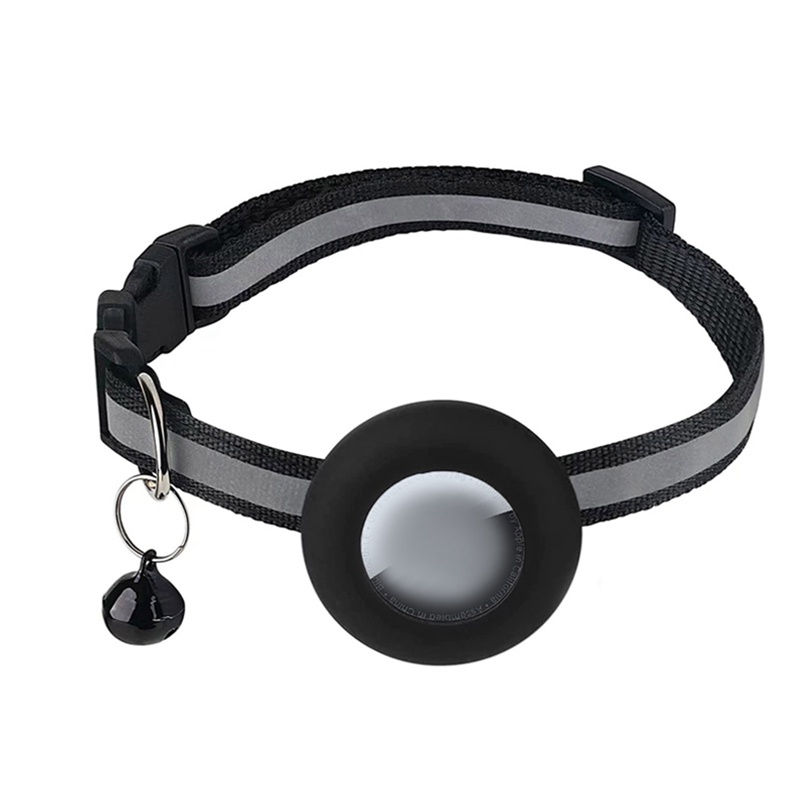 Air Tag Vòng Cổ Mèo Có Chuông Màu Đen Trọng Lượng Nhẹ Cho apple Air Tag / gps / Vòng Cổ Mèo