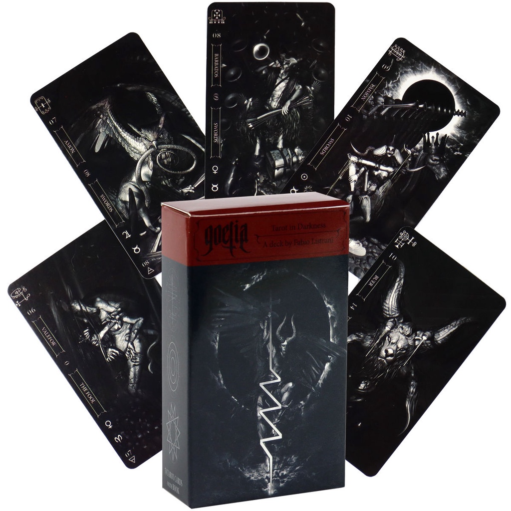 10.3 * 6cm Dark Solomon Gaetia Tarot English Board Game Card Game Goetia Tarot in Darkness