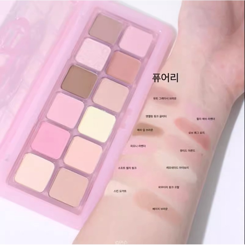 Bảng Phấn Mắt 12 Màu 3ce Phong Cách Hàn Quốc #Purely #Cheery Mới Ấm Trà Đá / Bưởi / Hoa Anh Đào Màu Sắc Mới