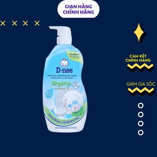 Nước rửa bình sữa dnee organic chai 600ml xd.. .