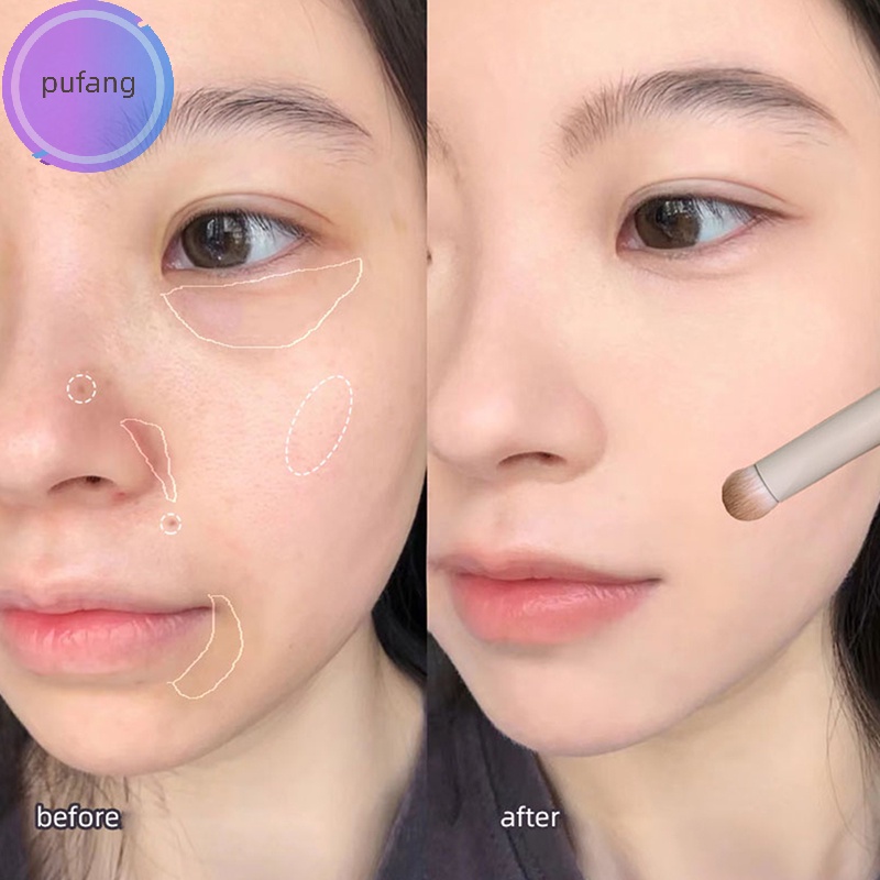 Cọ Trang Điểm Môi Đầu Tròn Che Khuyết Điểm mini Chống Lem Màu Lì vn