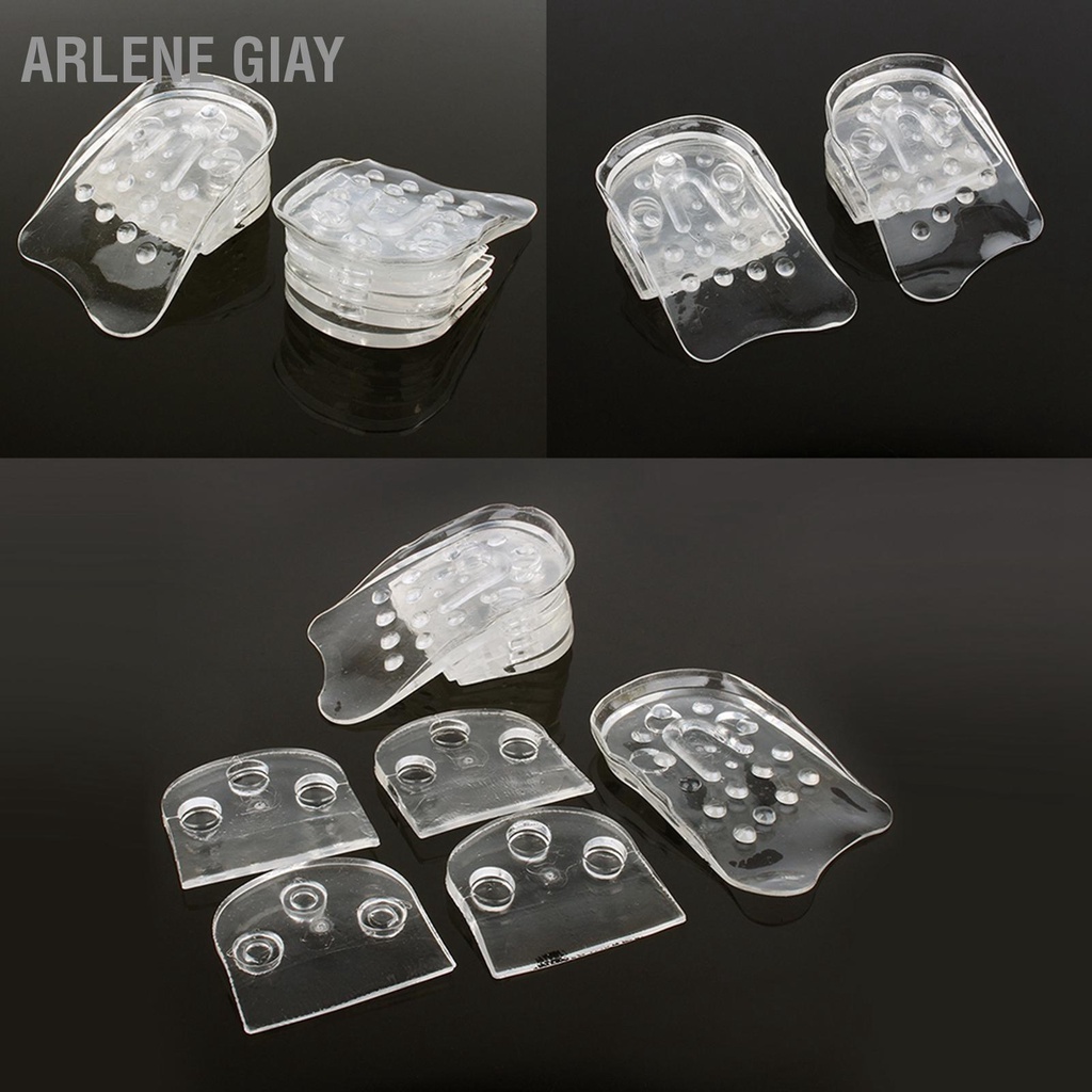 Arlene Giay 5 Lớp Silicone Chiều Cao Gót Giày Nâng Đế Tăng Nam Nữ Miếng Lót