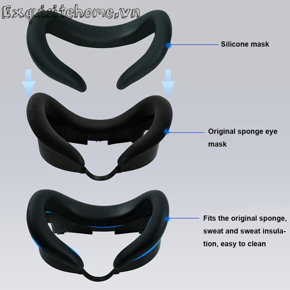 Silicone Mặt Nạ Silicon Mềm Chống Bụi Cho meta quest 3