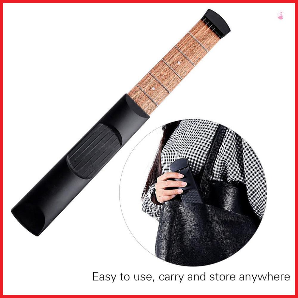 Mô Hình Đàn guitar Bỏ Túi 6 Dây 6 Phím Bằng Gỗ sapele Dành Cho Người Mới Bắt Đầu Đen