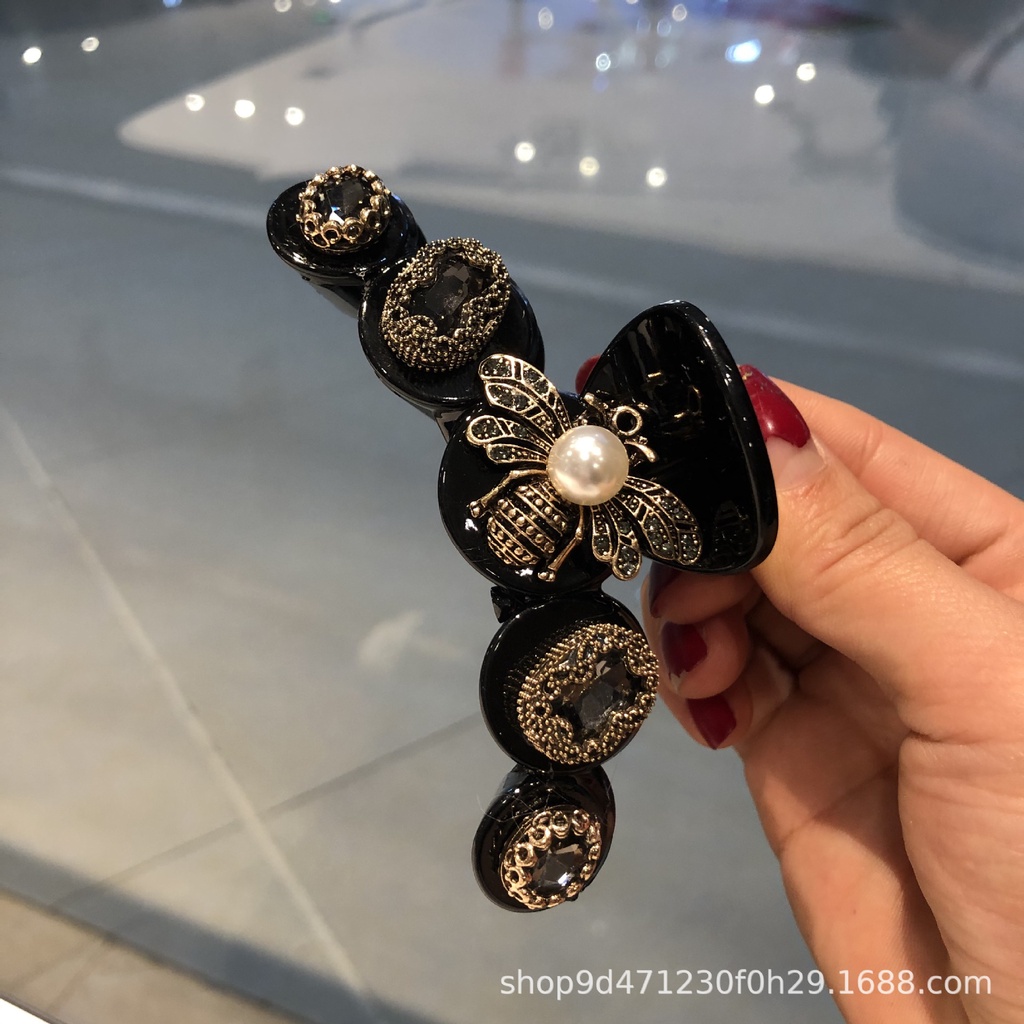 Kẹp Tóc Hình Con Ong Đính Ngọc Trai Thời Trang