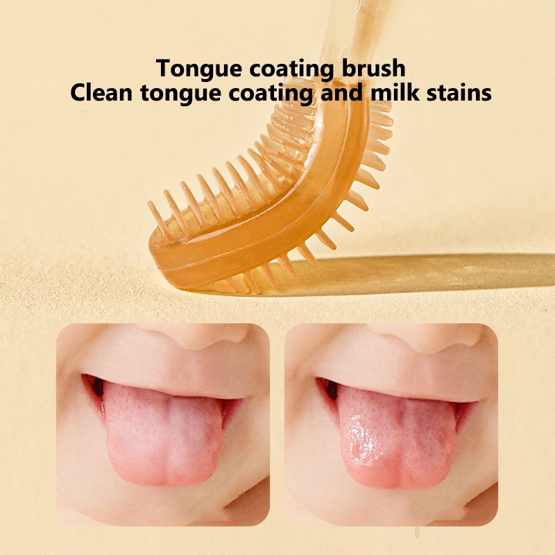 Bàn Chải Đánh Răng silicone Cho Bé Trai Và Bé Gái Để Làm Sạch Lưỡi