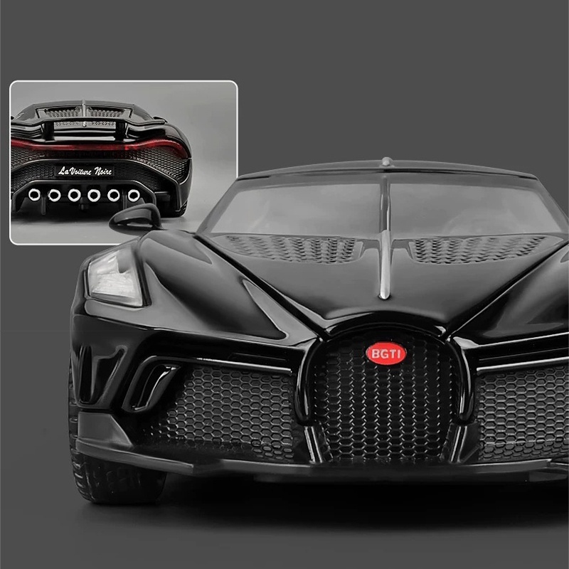Mô Hình Xe Ô Tô Bugatti La Voiture Noire Bằng Hợp Kim Tỉ Lệ 1: 32 Có Đèn Và Nhạc Và Đèn Xinh Xắn tặng ô tô