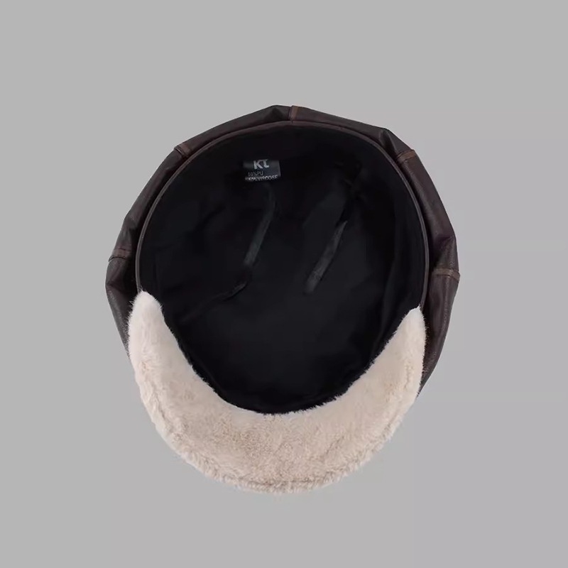 Mũ beret Giả Da Thời Trang Phong Cách Hàn Quốc Cho Nữ