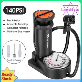 Bơm hơi lốp xe đạp / xe máy mini di động west biking
