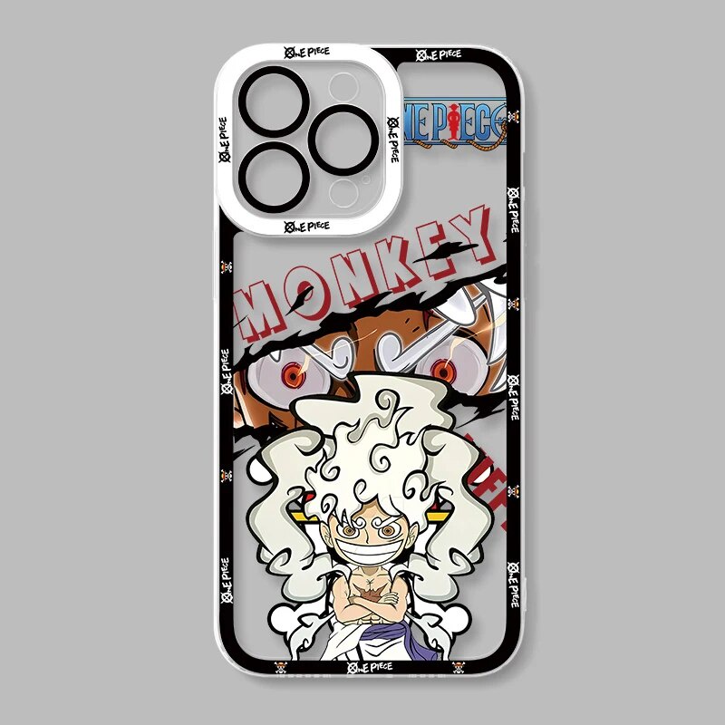 Ốp lưng iPhone Cạnh Vuông Jicase In Hình Đảo hải tặc One Piece Case luffy gear 5