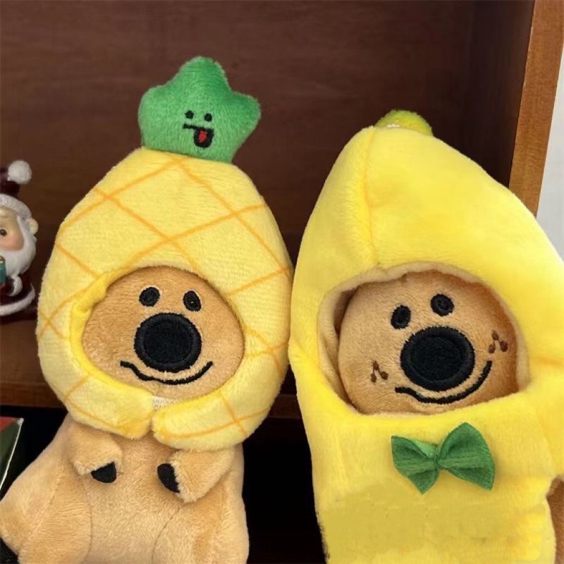 Móc Khóa Hình Gấu Koala / Thỏ / Ớt Nhồi Bông 10cm Dễ Thương