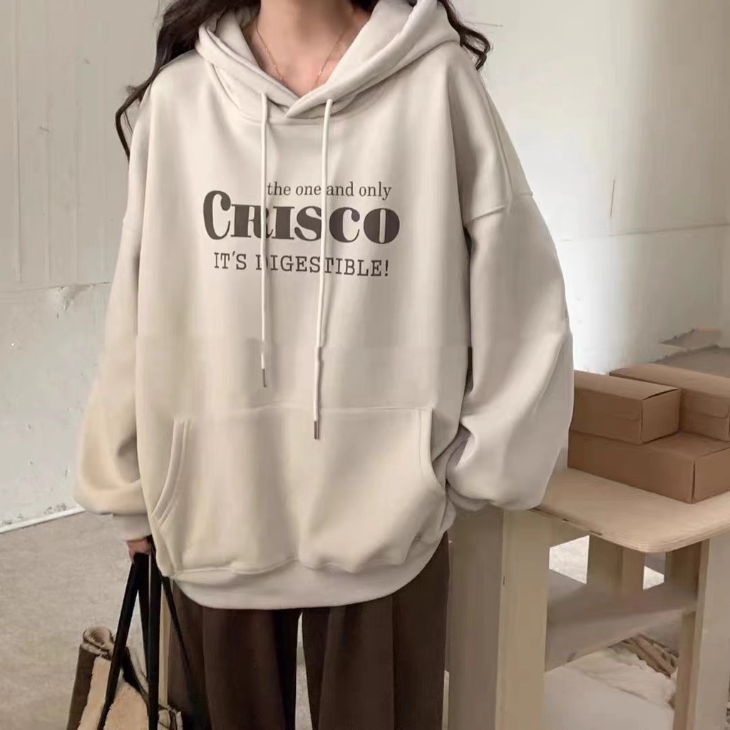 Áo hoodie crisco lót lông CAMkorea