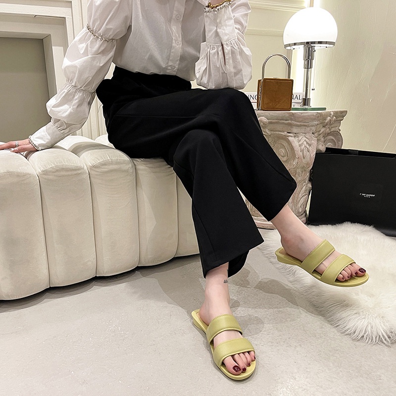 Dép Sandal Hở Ngón Đế Bằng Thời Trang Mùa Hè Cho Nữ