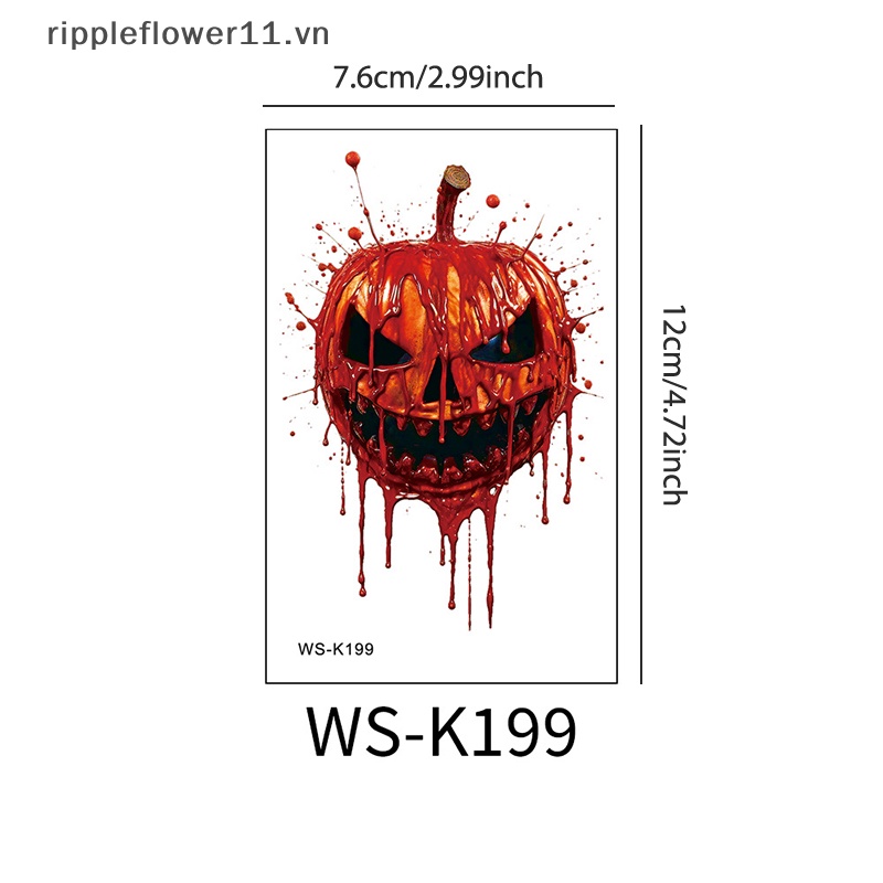 Hình Xăm Dán Kinh Dị Trang Trí halloween