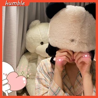 Mũ bomber Tai Gấu Trúc Nhồi Bông Đáng Yêu
