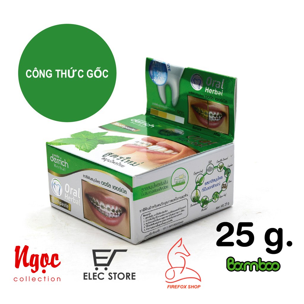 Kem Đánh Răng Thảo Dược Derrich Herbal  25g Thái Lan