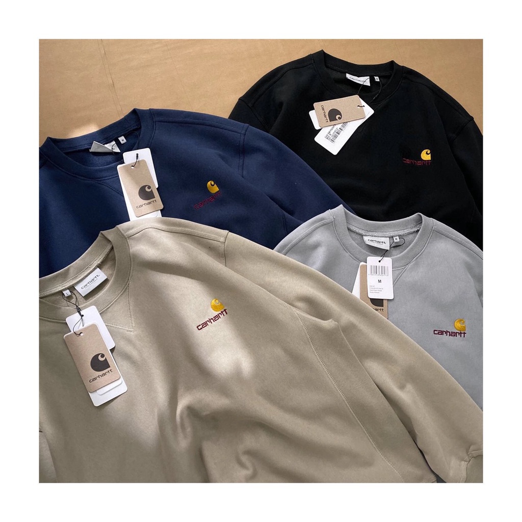 INUB Carhartt 2023 new sweater letter Logo embroidery design round neck sweater Carhartt sweater