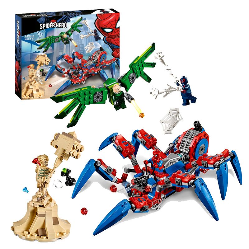 Tương Thích Với Lego Spider-Man Vs. Venom Mech Iron Man 3 Anti-Hulk Lắp Ráp Khối Đồ Chơi Cho Bé Trai