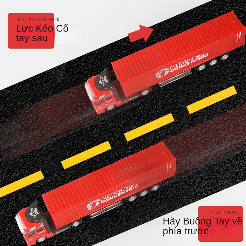 Mô Hình Xe container Bằng Hợp Kim Cho Bé