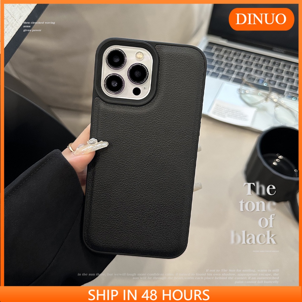 Đen Ốp Điện Thoại Họa Tiết Vân Vải Dành Cho iphone15 / 14promax / 13 / 12 / pro / promax / 11-dinuo/TX
