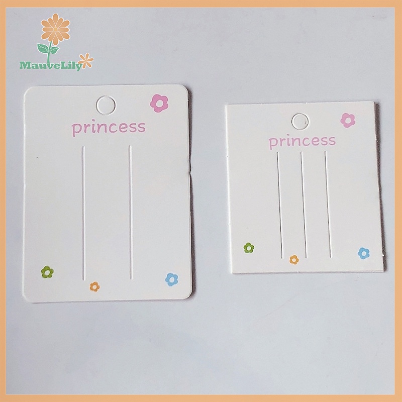 Set 50 Thẻ Giấy Trưng Bày Kẹp Tóc Trang Sức Thời Trang uuu