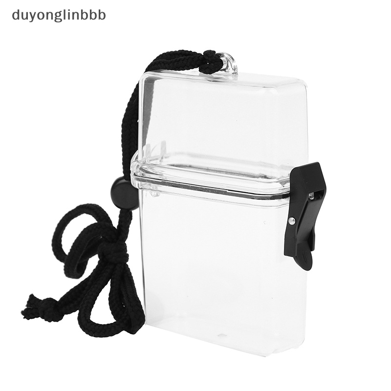 (duyonglinbbb) Hộp Đựng Thẻ Nhỏ Gọn Đóng Kín Có Thể Đựng Tiền Trong Suốt Chống Thấm Nước Sưu Tầm Chìa Khóa Cho Trường Học Mới